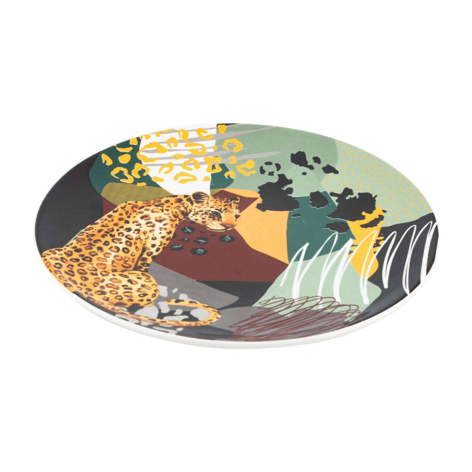 WILD LEOPARD PASTA TABAĞI 21 cm