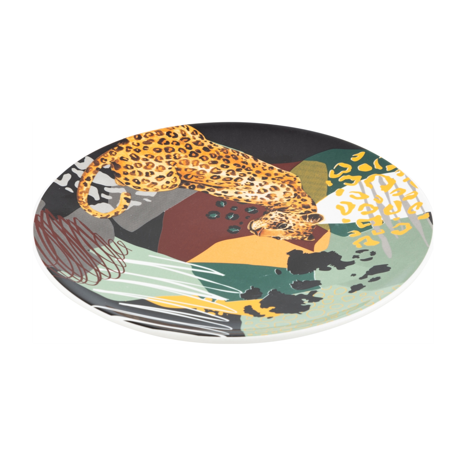 WILD LEOPARD PASTA TABAĞI 21 cm