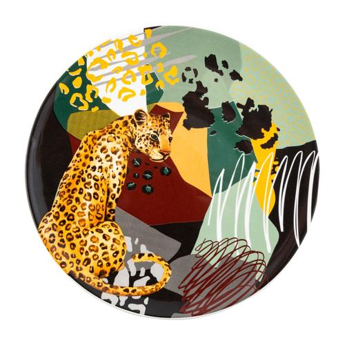  WILD LEOPARD PASTA TABAĞI 21 cm