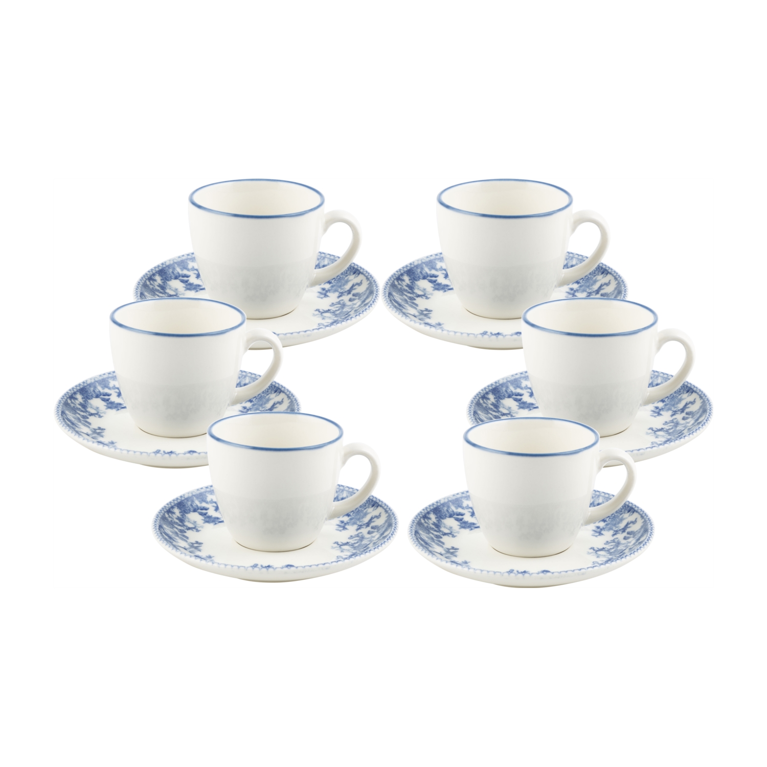 BLUE DREAM KAHVE FİNCANI SETİ 6LI 75 ML