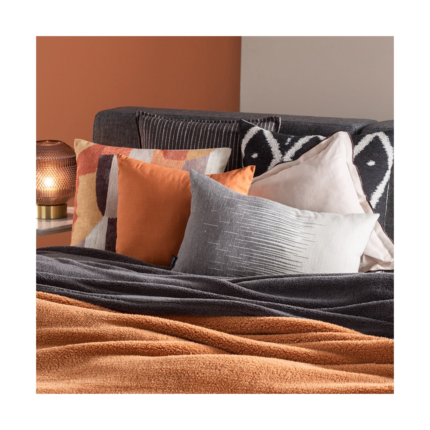 SIMONE DEGRADE KIRLENT GRİ 35X55CM