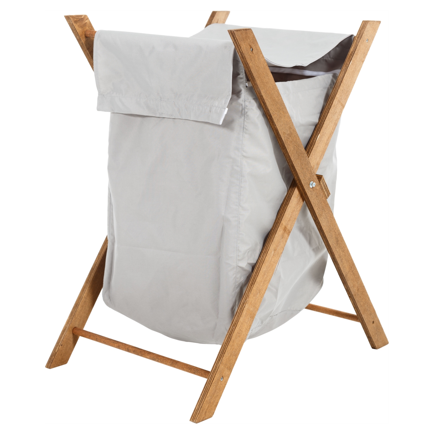 KATLANABİLİR ÇAMAŞIR SEPETİ GRİ