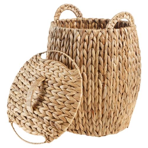  KAPAKLI HASIR SEPET 30X38CM