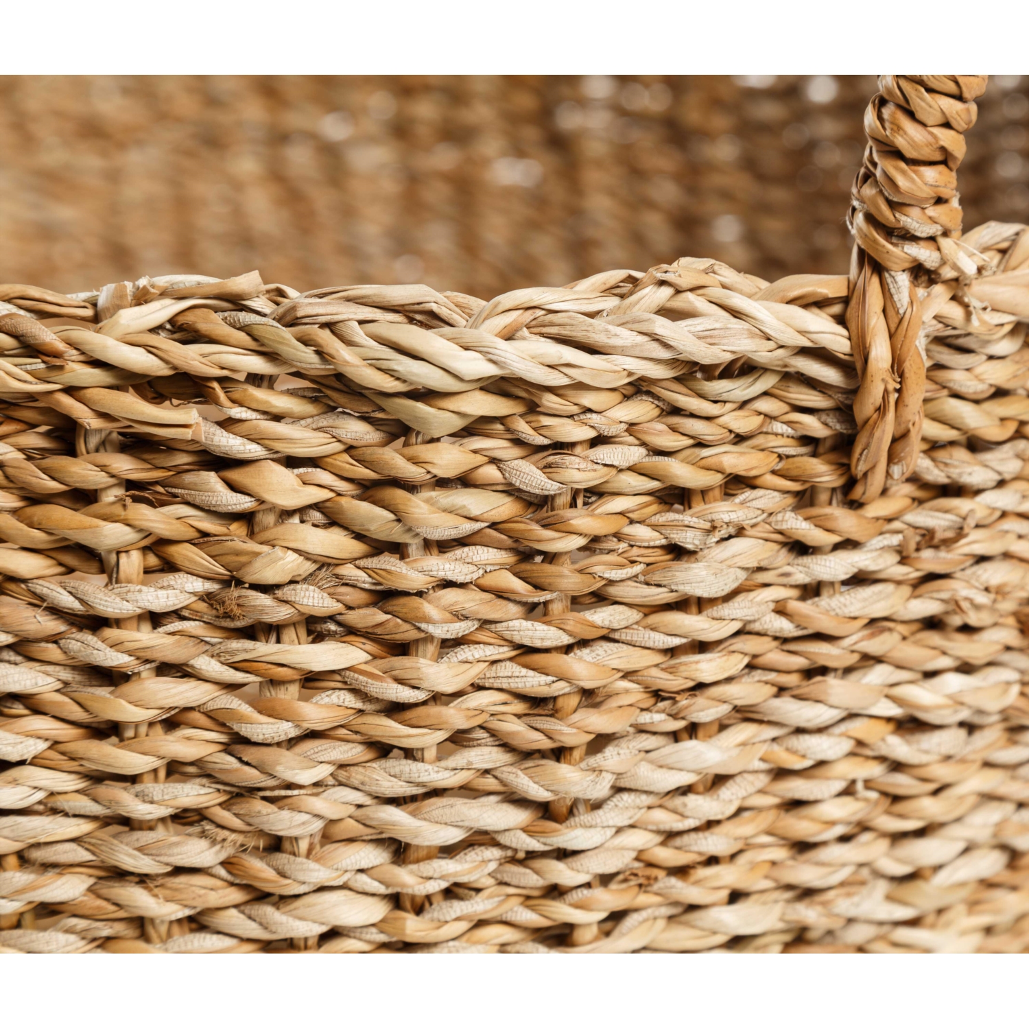 YUVARLAK HASIR SEPET 50X20CM