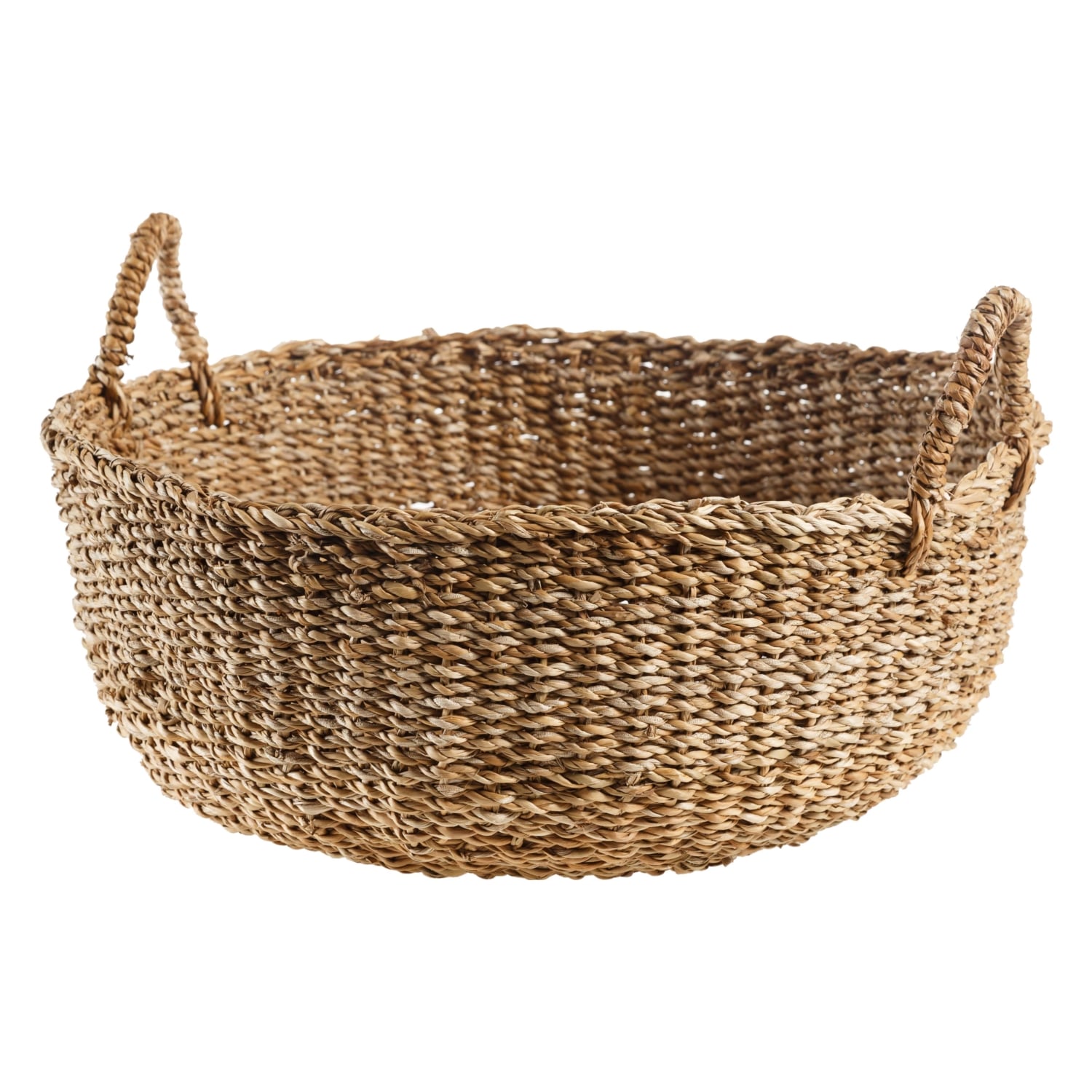 YUVARLAK HASIR SEPET 50X20CM