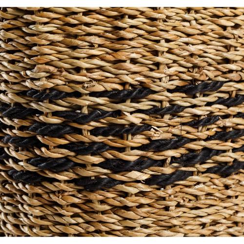  ÇİFT RENK YUVARLAK HASIR SEPET 35X35CM