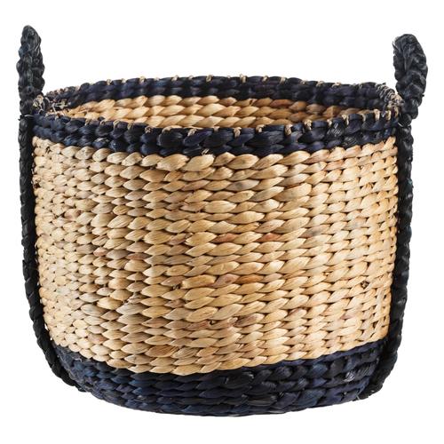  İKİ RENKLİ HASIR SEPET 38X31 CM