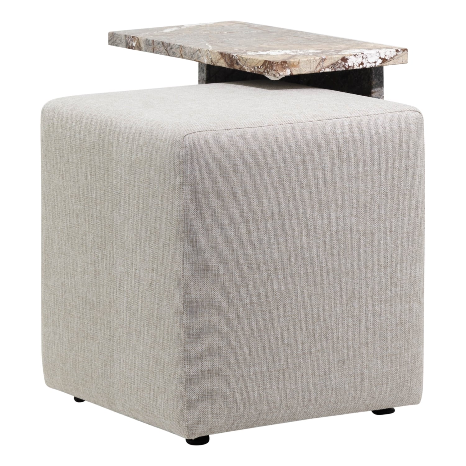 BROWN MINI ALL MARBLE &1 PUF   SEHPA