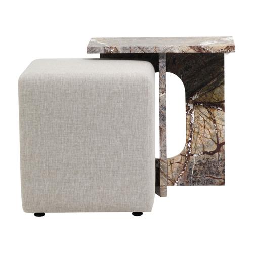  BROWN MINI ALL MARBLE &1 PUF   SEHPA