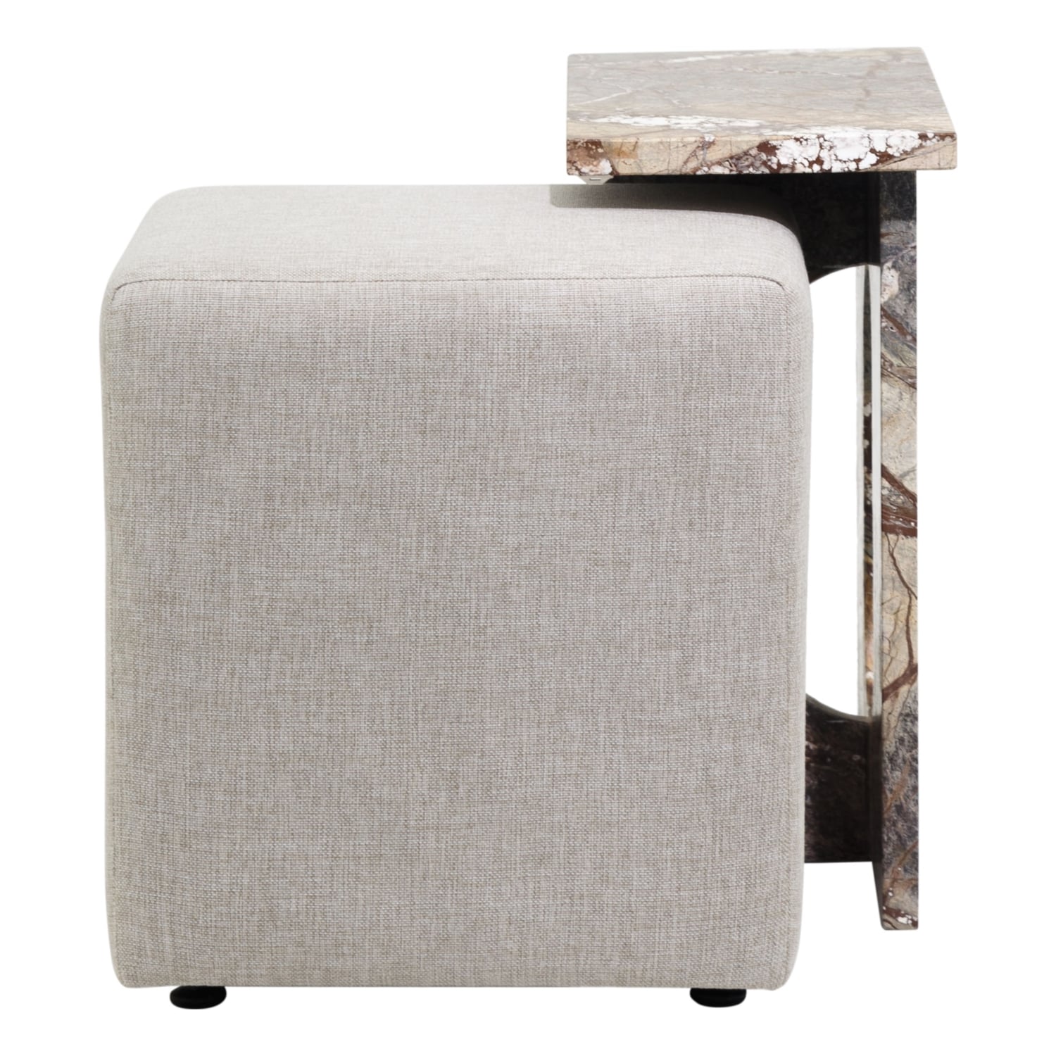 BROWN MINI ALL MARBLE &1 PUF   SEHPA