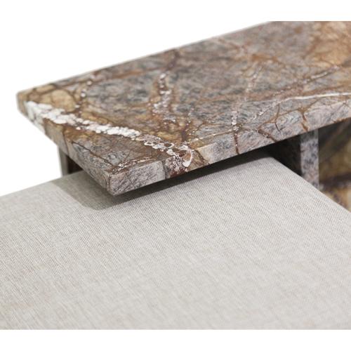  BROWN MINI ALL MARBLE &1 PUF   SEHPA