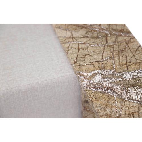  BROWN 2LI MINI ALL MARBLE  & 1 PUF ÖZEL ÜRT. SEHPA