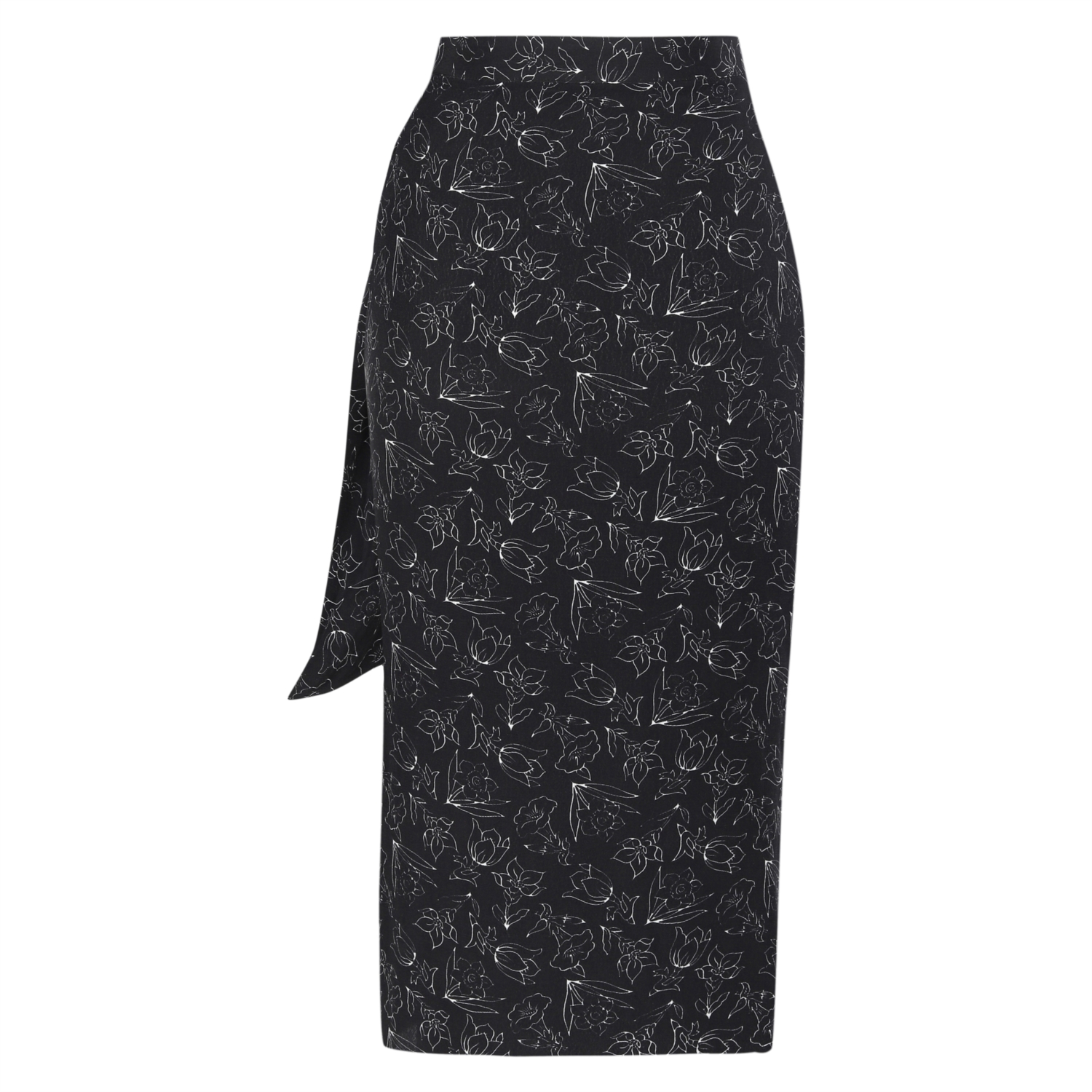 YANDAN BAĞLAMALI KRUVAZE MİDİ ETEK