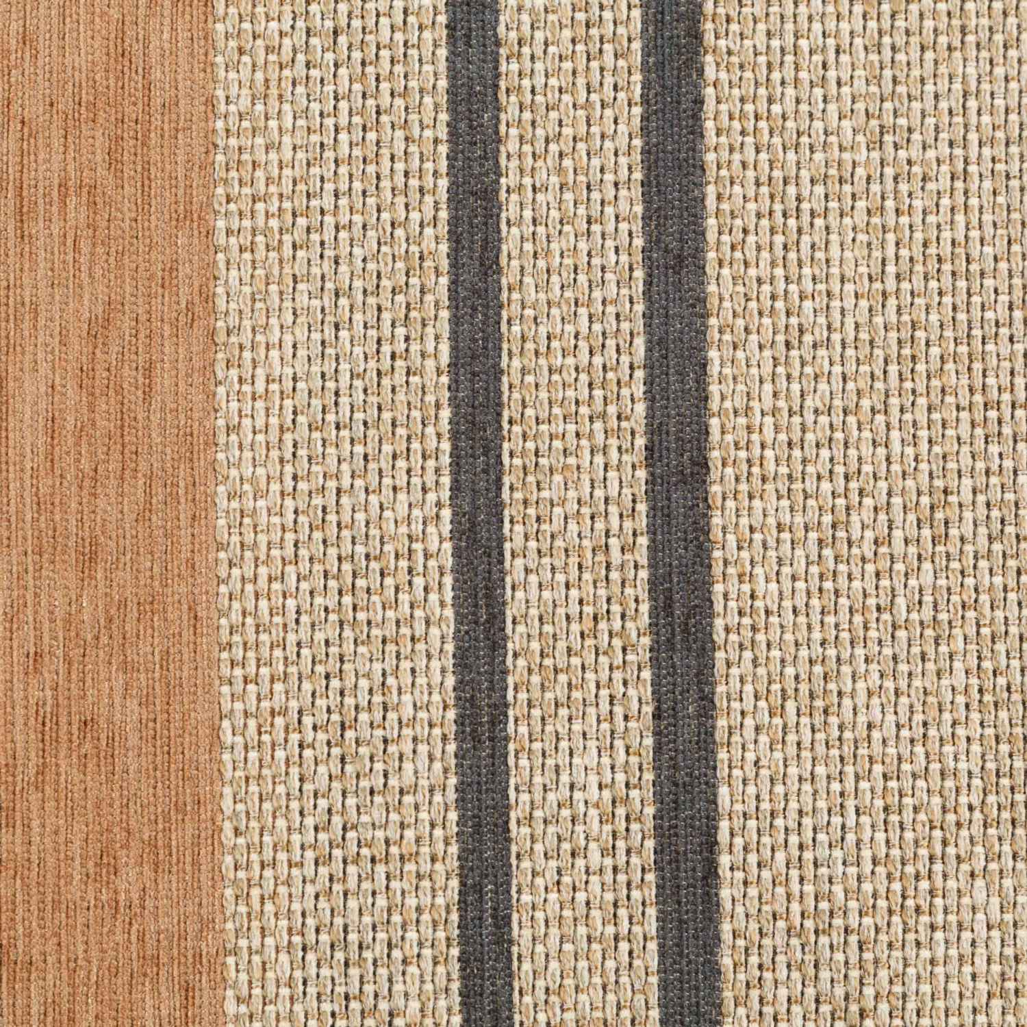 KATERINI KİLİM BEJ KİREMİT RENK ÇİZGİLİ 80X150CM