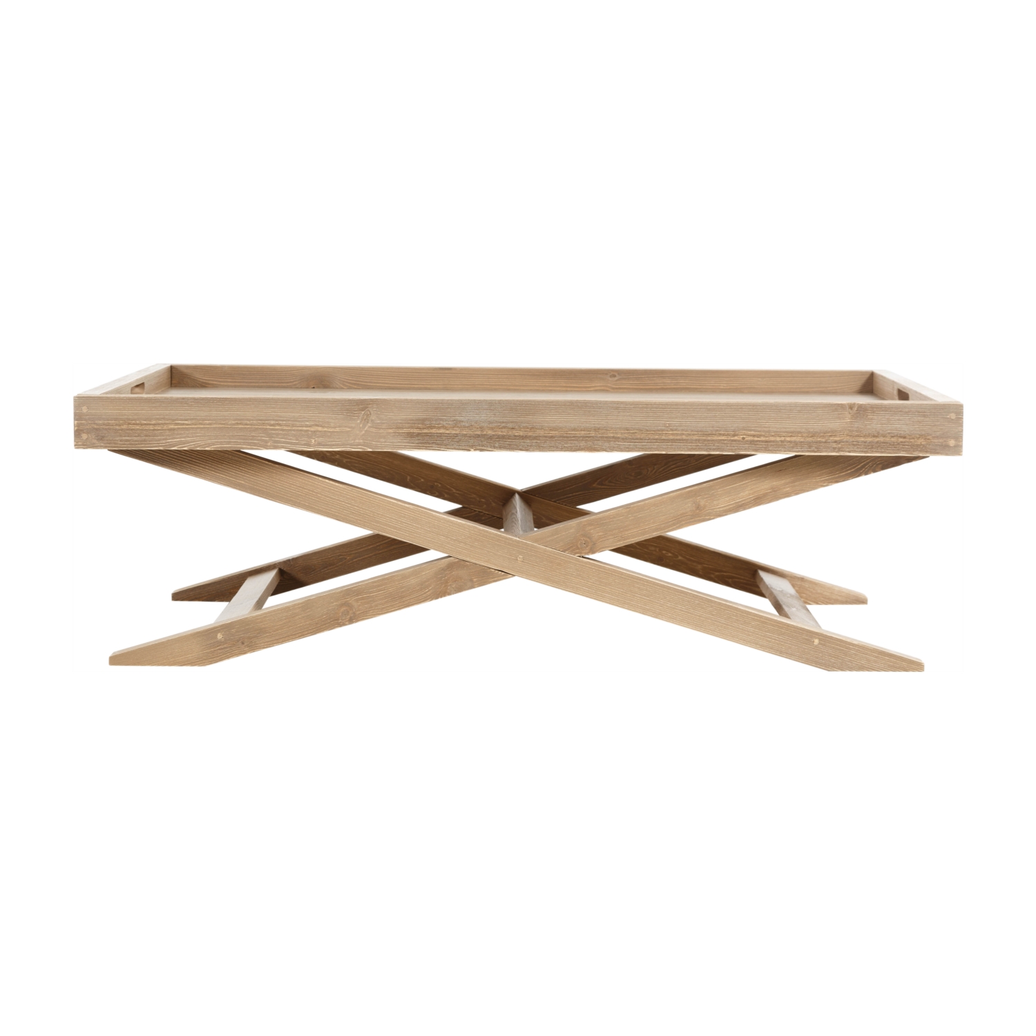 ROMAN MASİF AHŞAP KAHVE SEHPASI