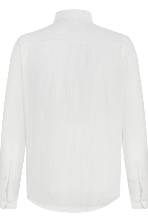  REGULAR FIT ÇİZGİLİ PAMUK GÖMLEK