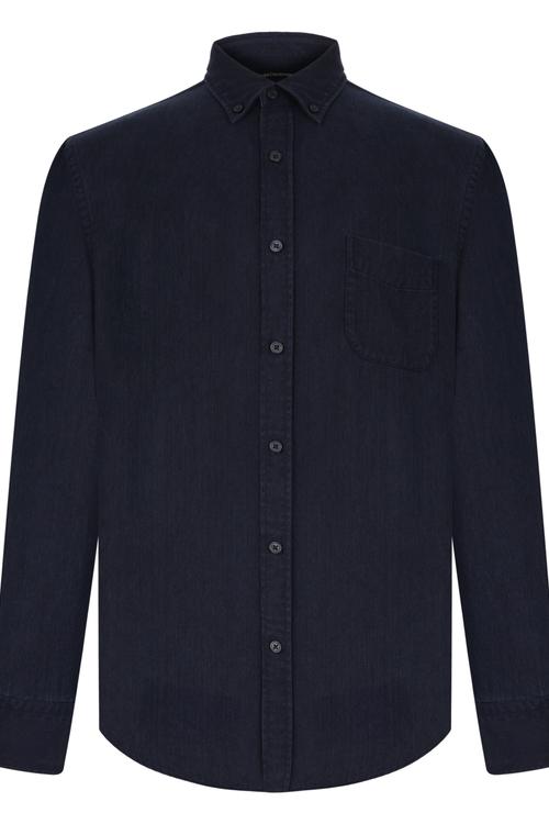  REGULAR FITTENSEL INDIGO GÖMLEK