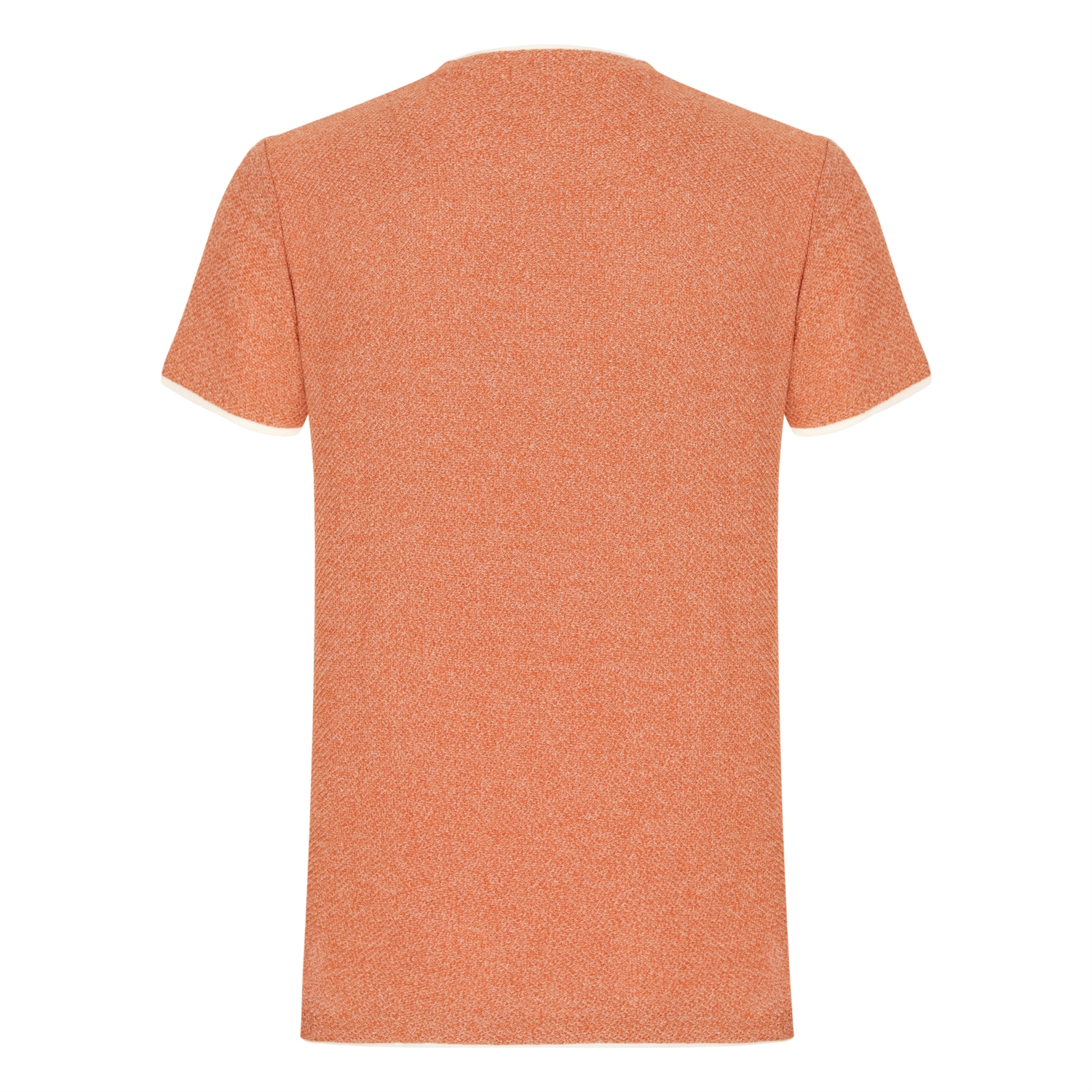 BİSİKLET YAKA ÇİFT RENKLİ KISA KOLLU KAZAK