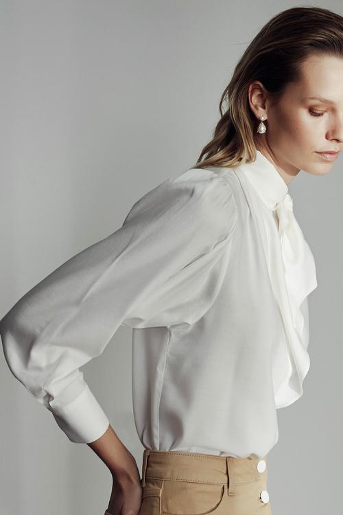  YAKA BAĞLAMALI PAMUK GÖMLEK