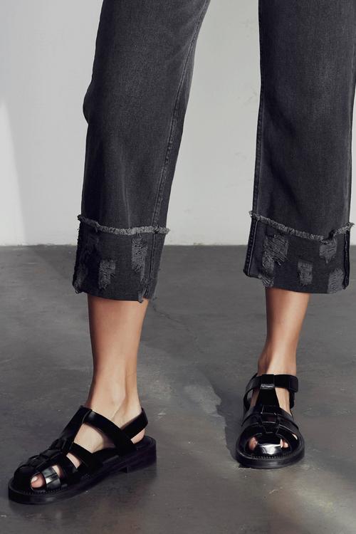  PAÇASI KATLAMA DETAYLI RAHAT KESİM JEAN PANTOLON