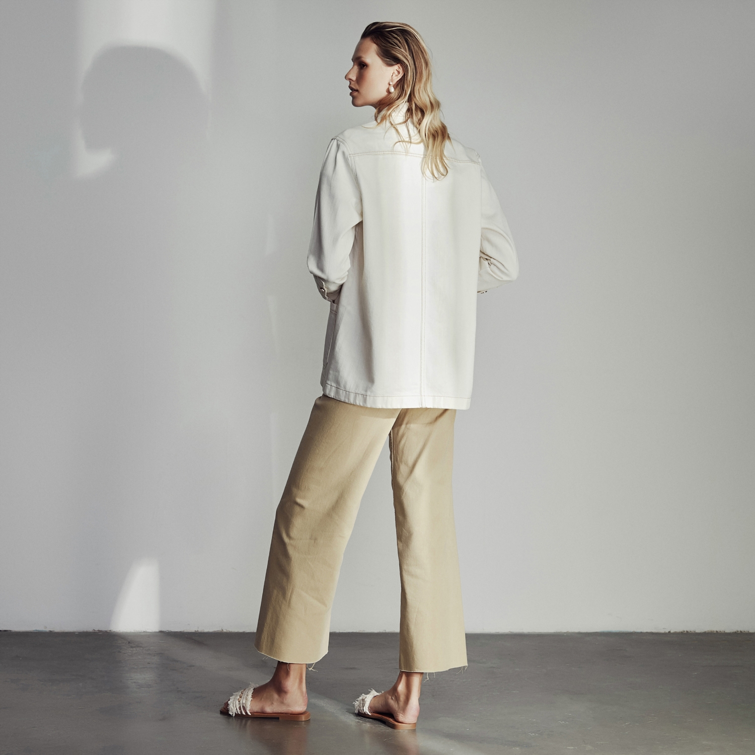 DÜĞMELİ PAMUK CEKET