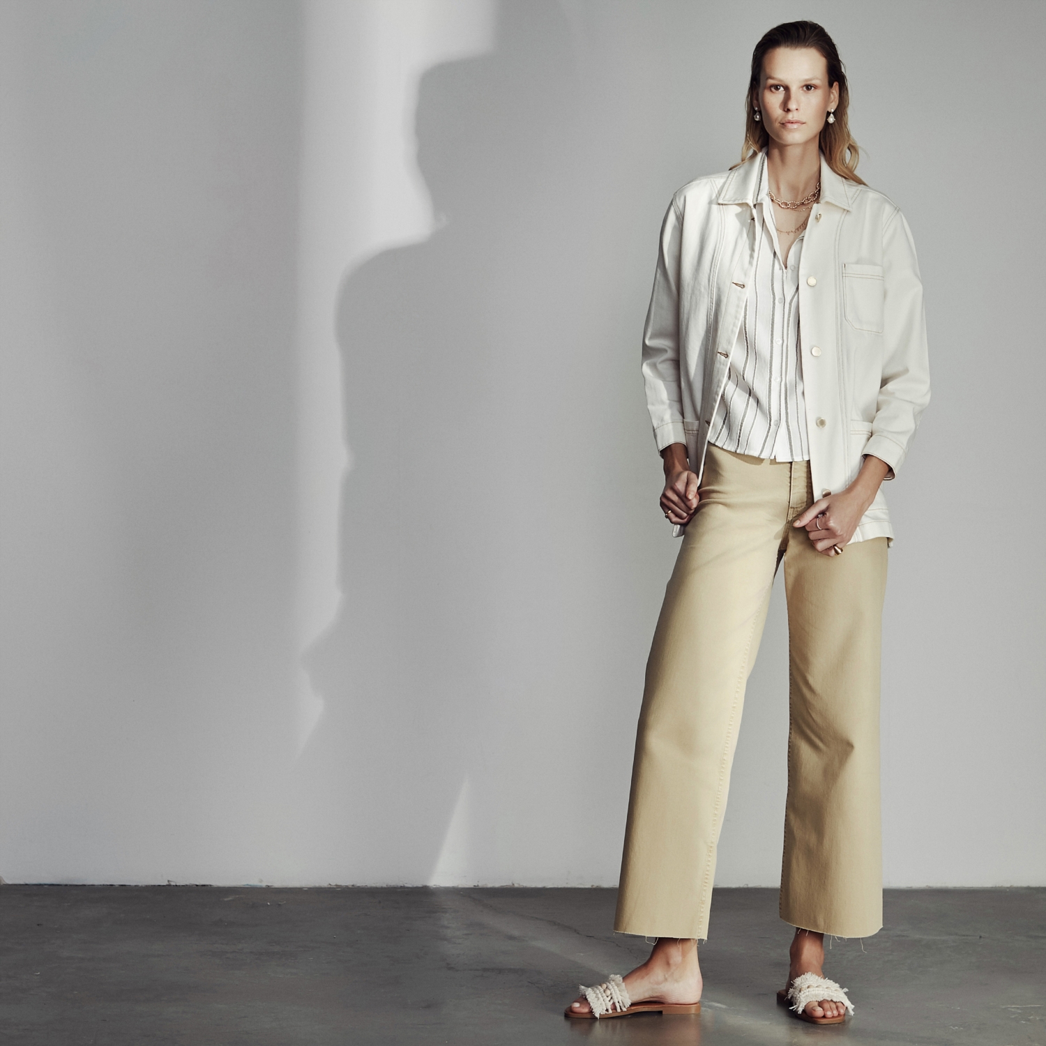 DÜĞMELİ PAMUK CEKET