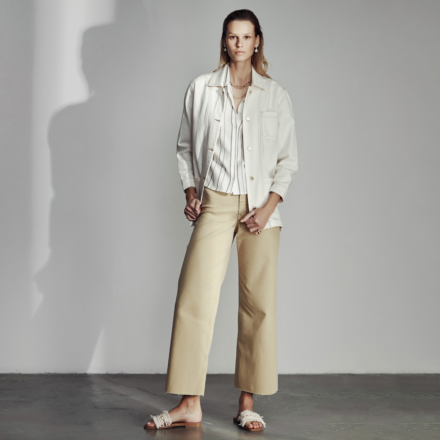 DÜĞMELİ PAMUK CEKET