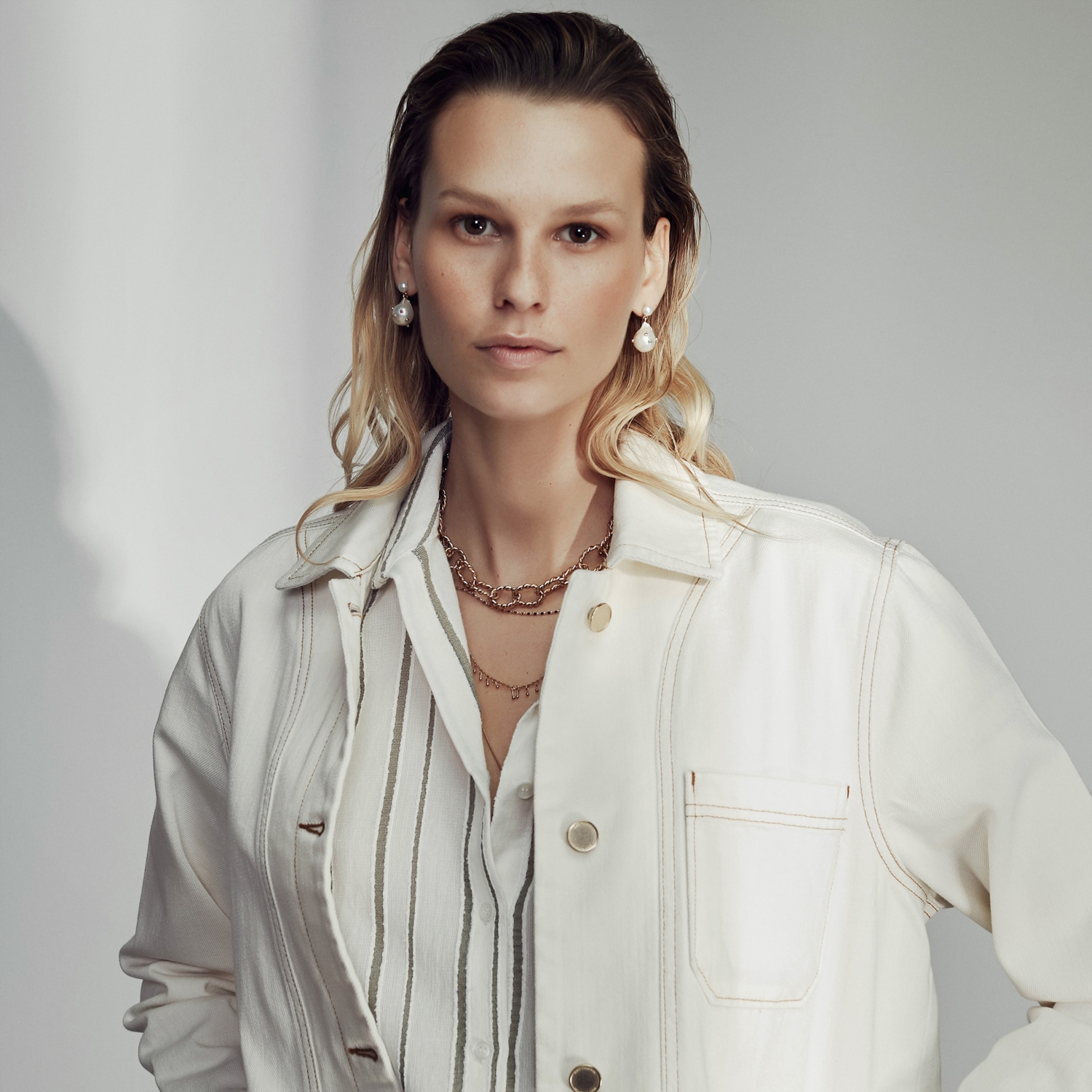 DÜĞMELİ PAMUK CEKET