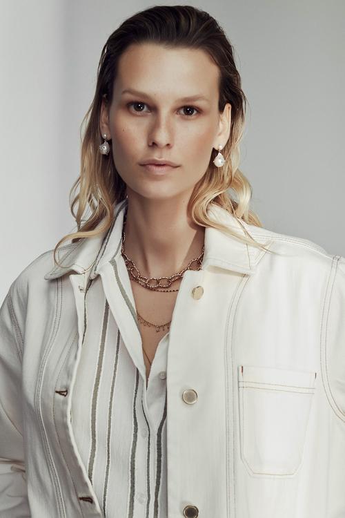  DÜĞMELİ PAMUK CEKET