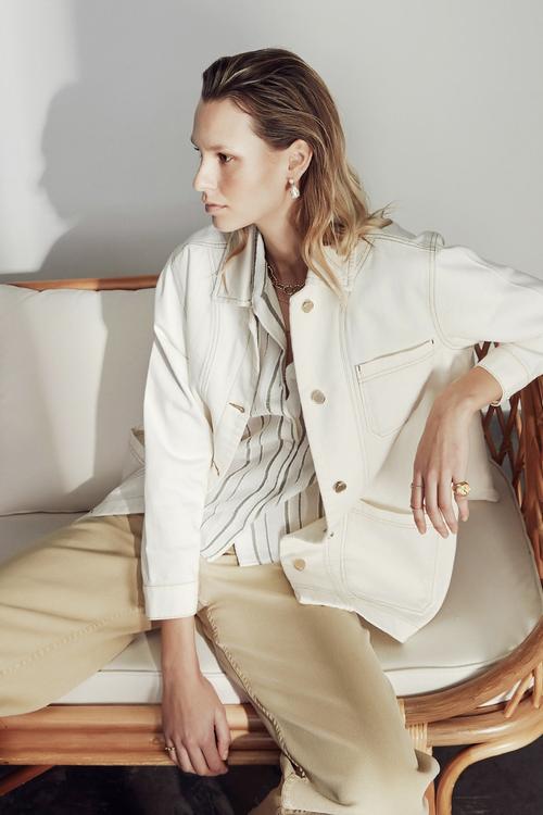  DÜĞMELİ PAMUK CEKET