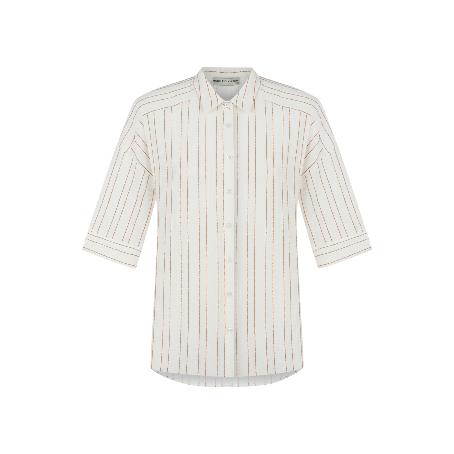 ÇİZGİLİ RAHAT KESİM GÖMLEK