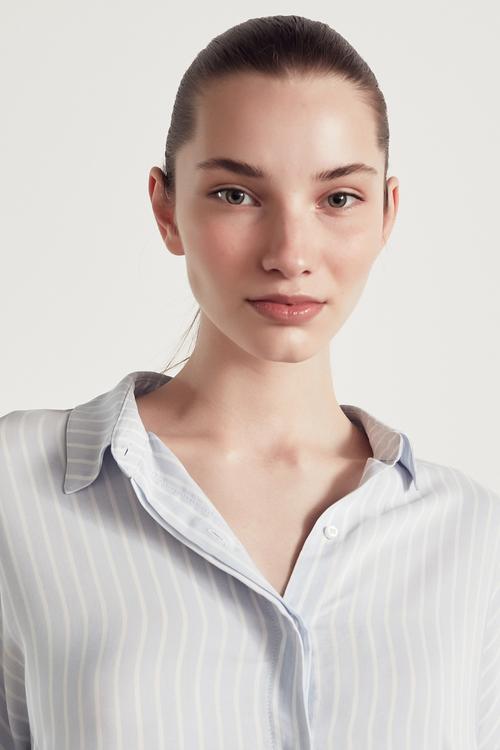  ÇİZGİLİ KARPUZ KOL GÖMLEK