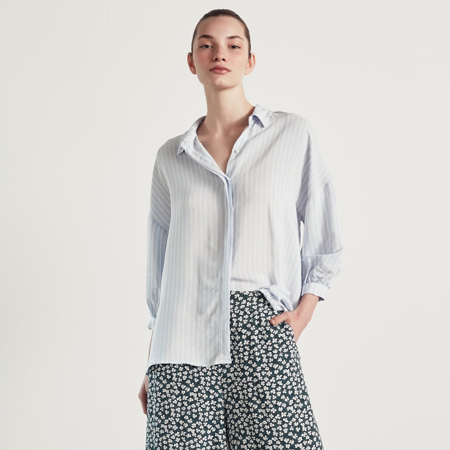 ÇİZGİLİ KARPUZ KOL GÖMLEK