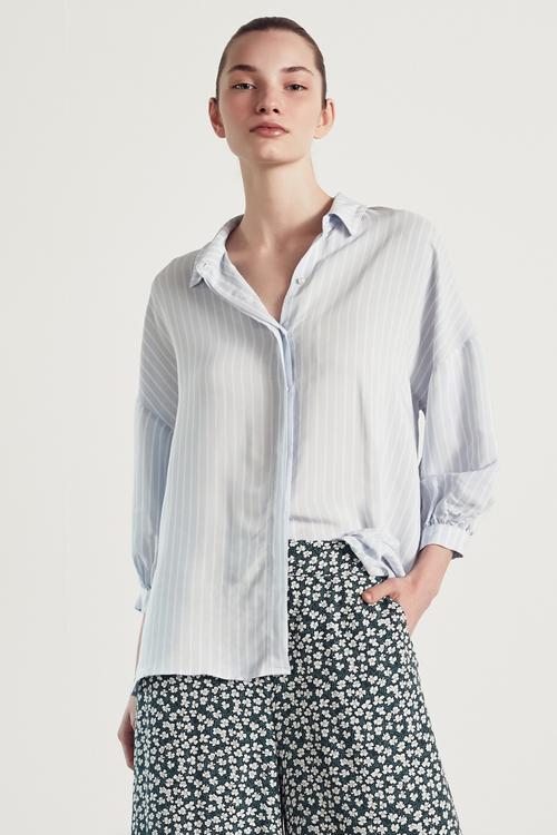  ÇİZGİLİ KARPUZ KOL GÖMLEK