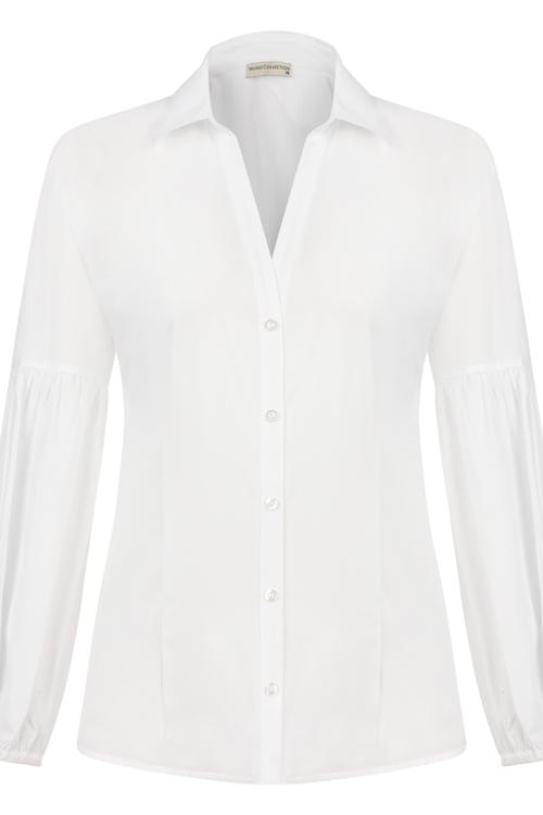  BALON KOL PAMUK POPLİN GÖMLEK