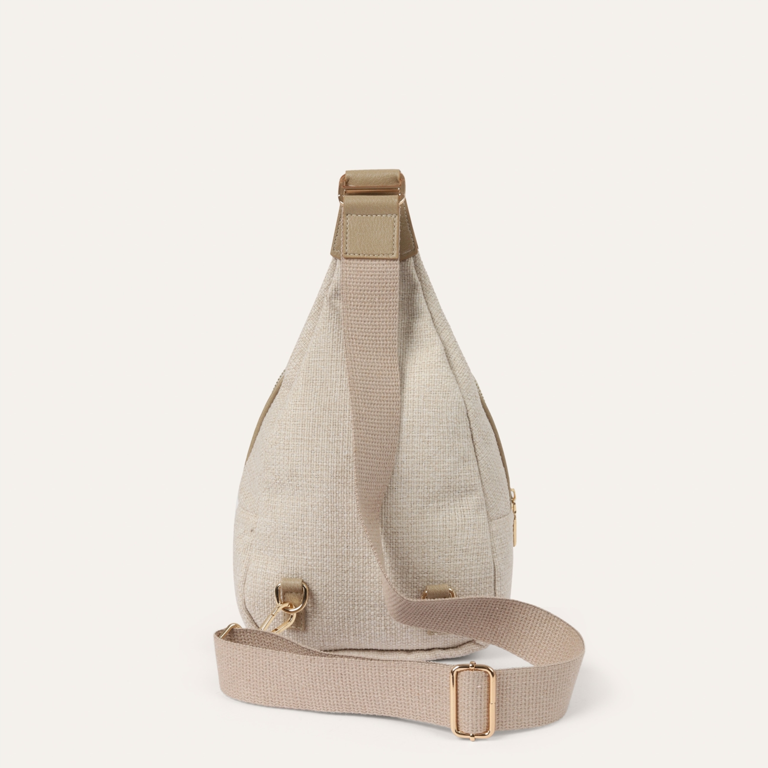 FERMUARLI KUMAŞ ÇAPRAZ ASKILI BEL ÇANTASI