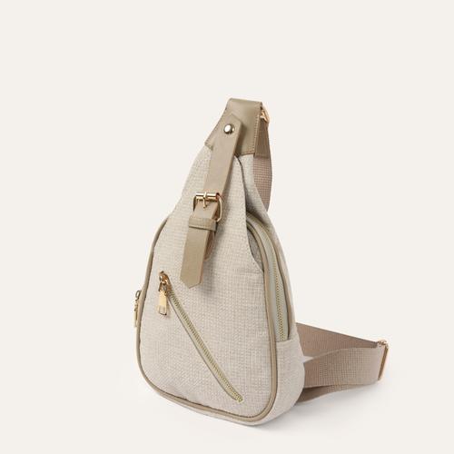  FERMUARLI KUMAŞ ÇAPRAZ ASKILI BEL ÇANTASI