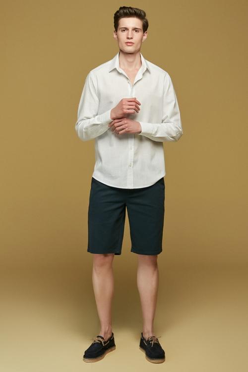  REGULAR FIT ÇİZGİLİ PAMUK GÖMLEK