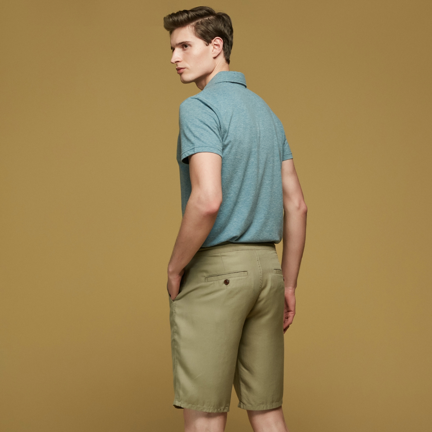 BELİ BAĞLAMALI TENSEL ŞORT