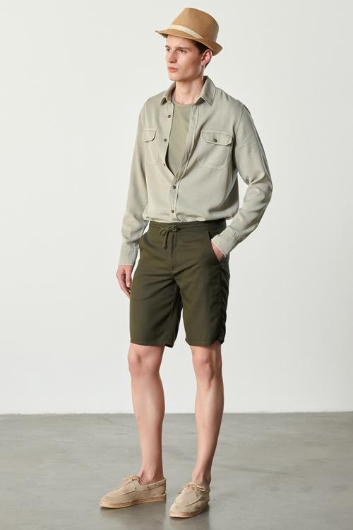  BELİ BAĞLAMALI TENSEL ŞORT