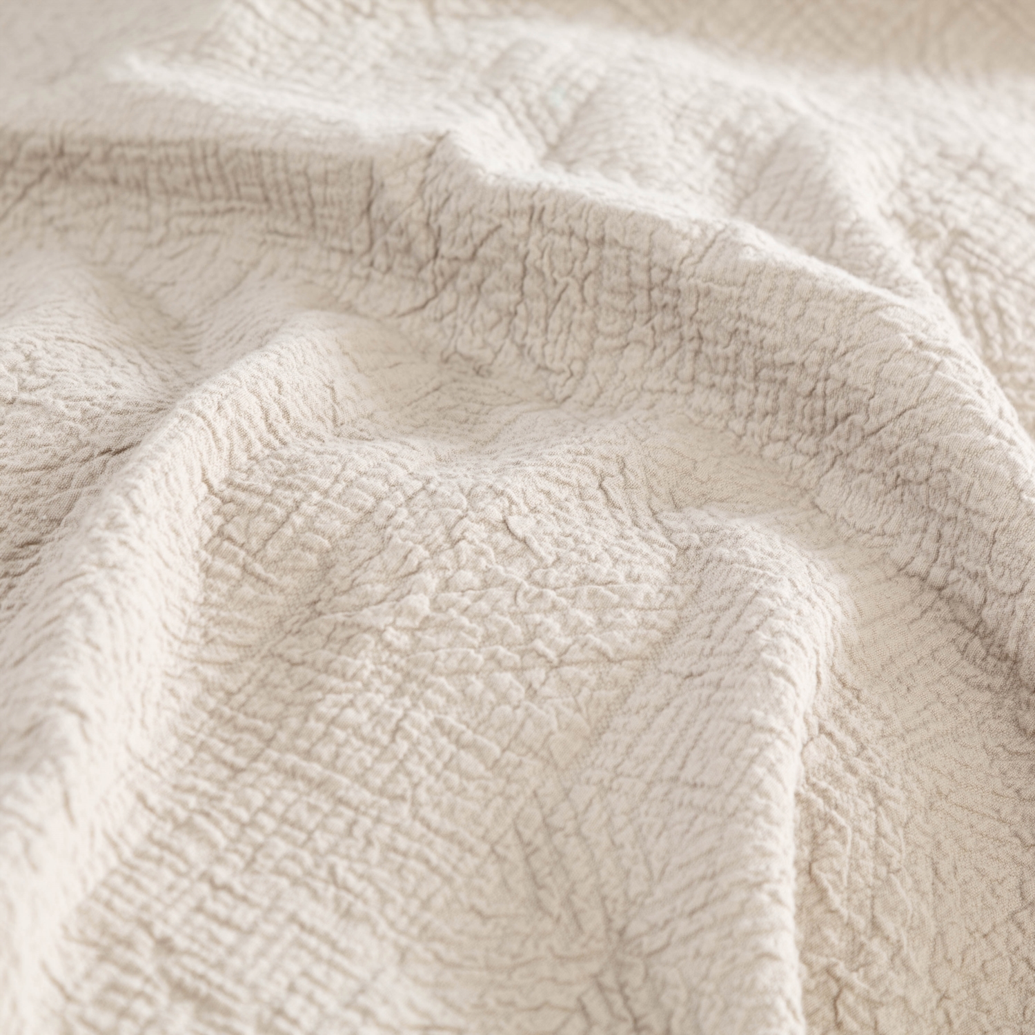 ANISA TAŞ RENGİ YATAK ÖRTÜSÜ ÇİFT K. 200X220CM