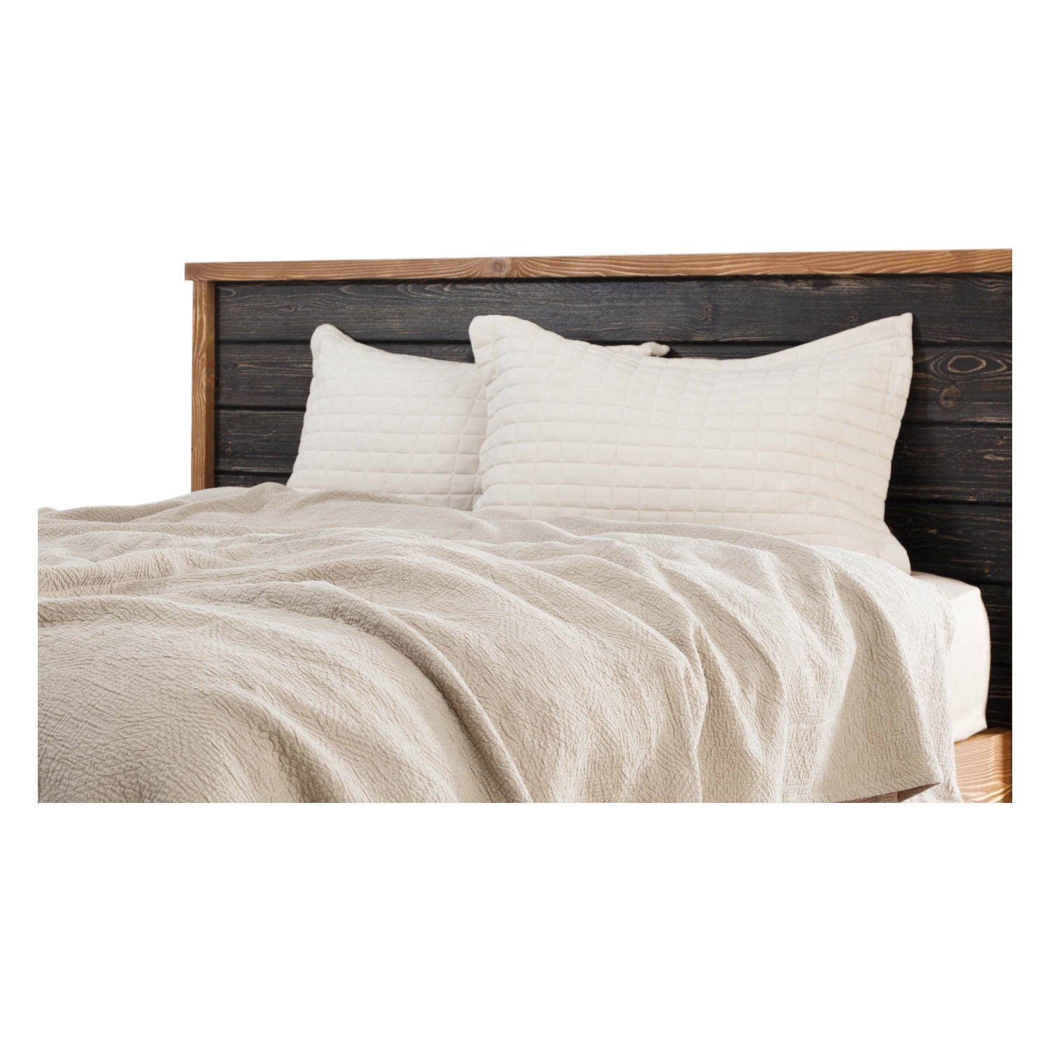 ANISA TAŞ RENGİ YATAK ÖRTÜSÜ ÇİFT K. 200X220CM