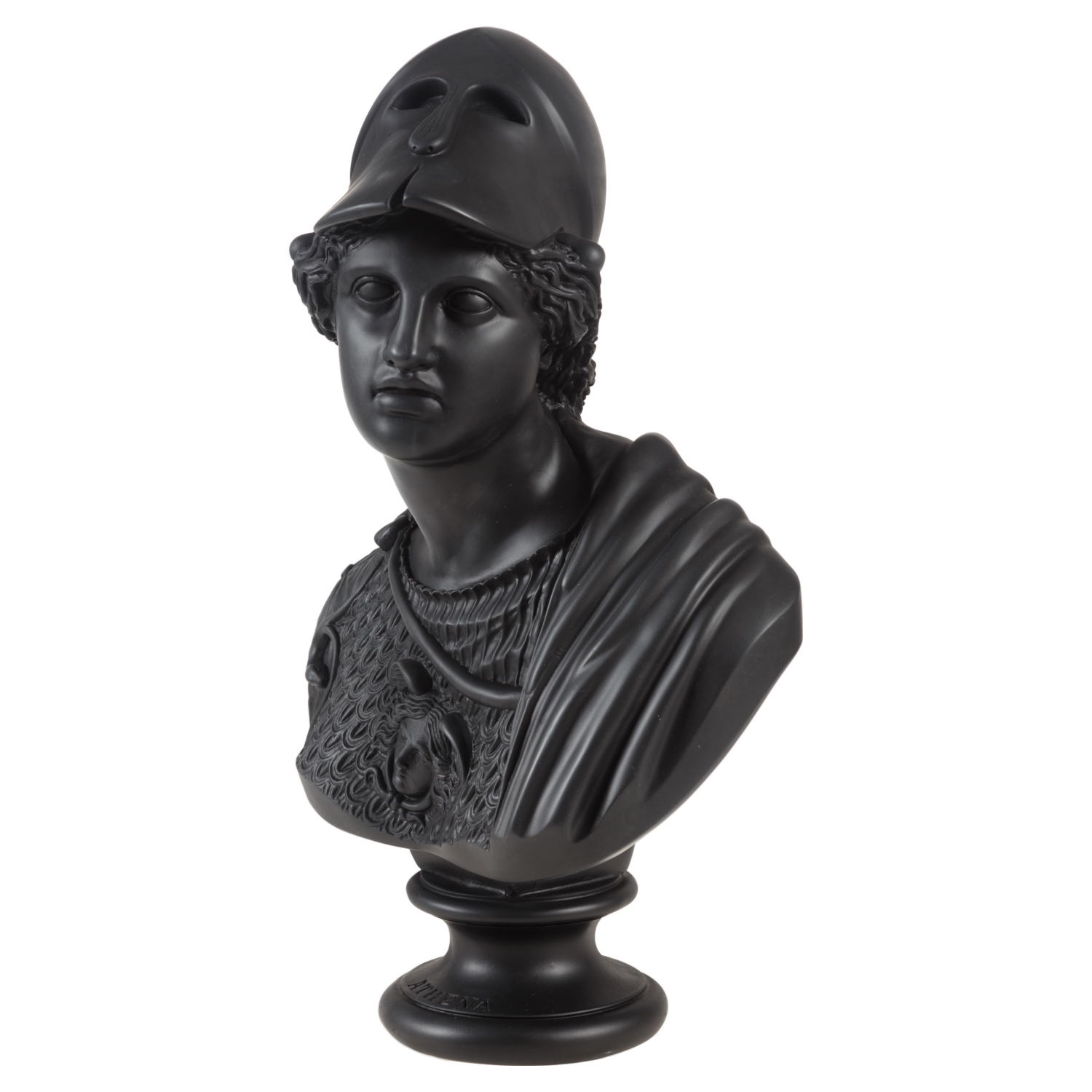 ATHENA BÜST BİBLO SİYAH 16X36X60CM