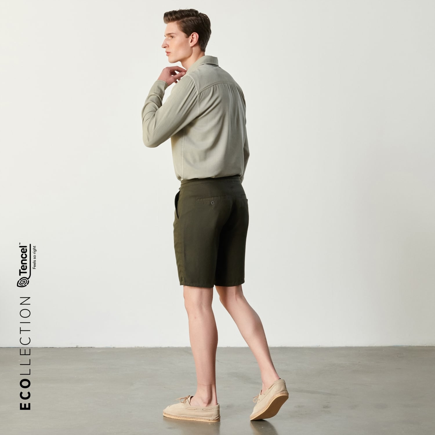 BELİ BAĞLAMALI TENSEL ŞORT