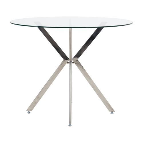  ANDY CAM YUVARLAK MUTFAK MASASI KROM