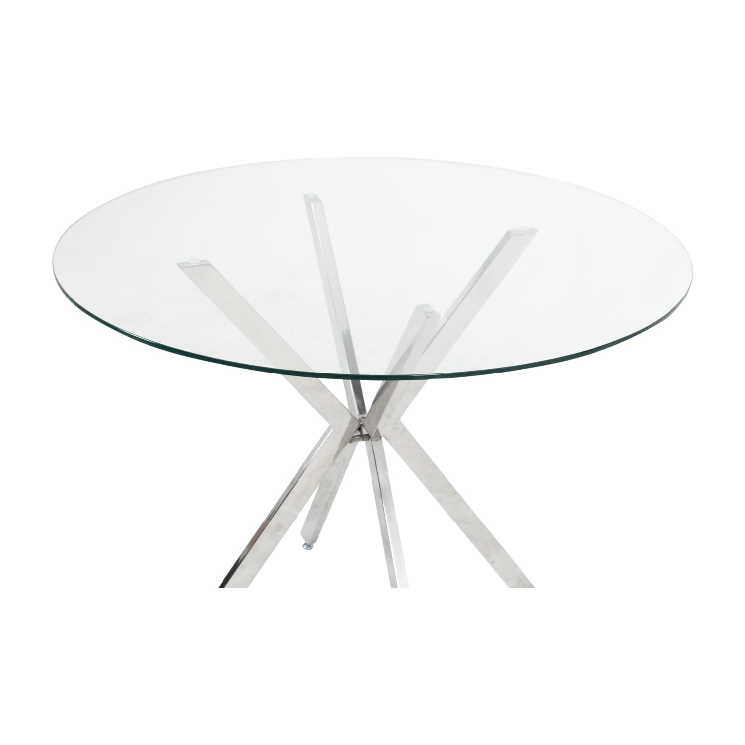 ANDY CAM YUVARLAK MUTFAK MASASI KROM