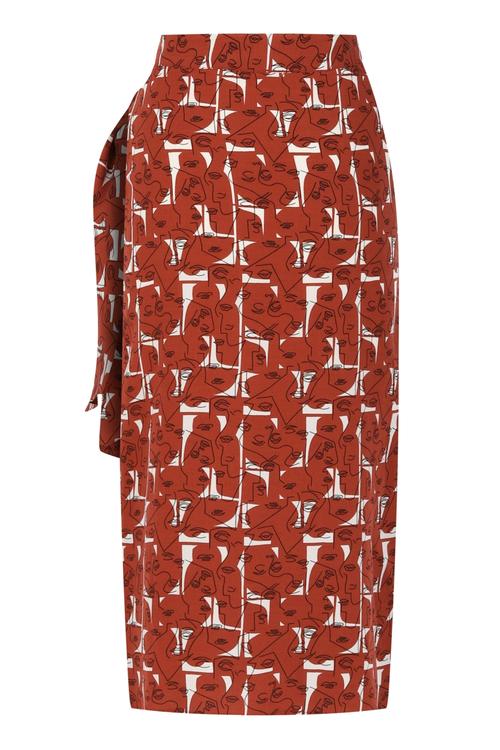  KRUVAZE YANDAN BAĞLAMALI MİDİ ETEK