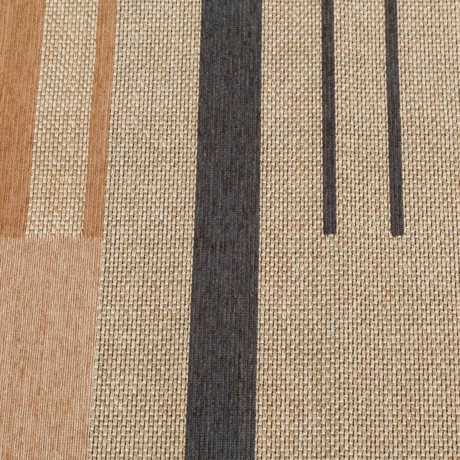 KATERINI HALI BEJ KİREMİT RENK ÇİZGİLİ 160X230CM