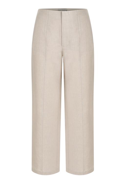  GENİŞ PAÇALI CULOTTE KETEN PANTOLON