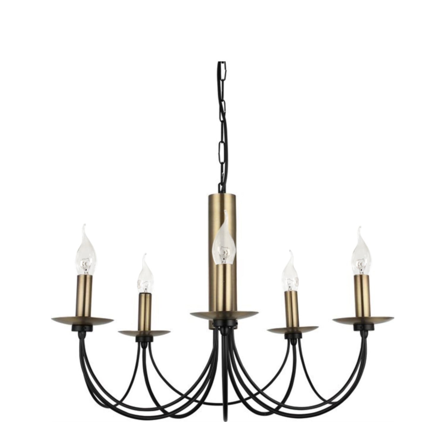 KATE 5'Lİ SİYAH AVİZE